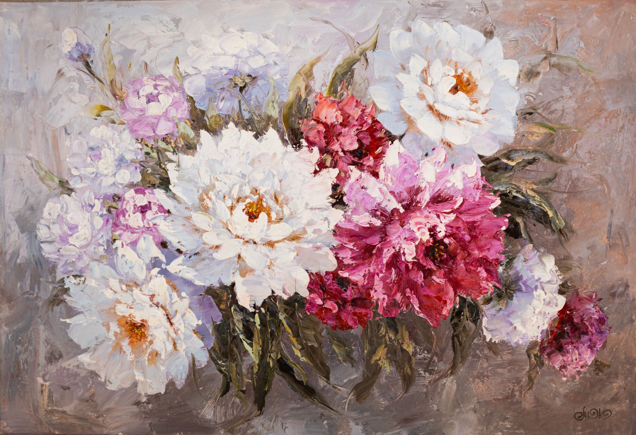 Garden in Violet — floral painting